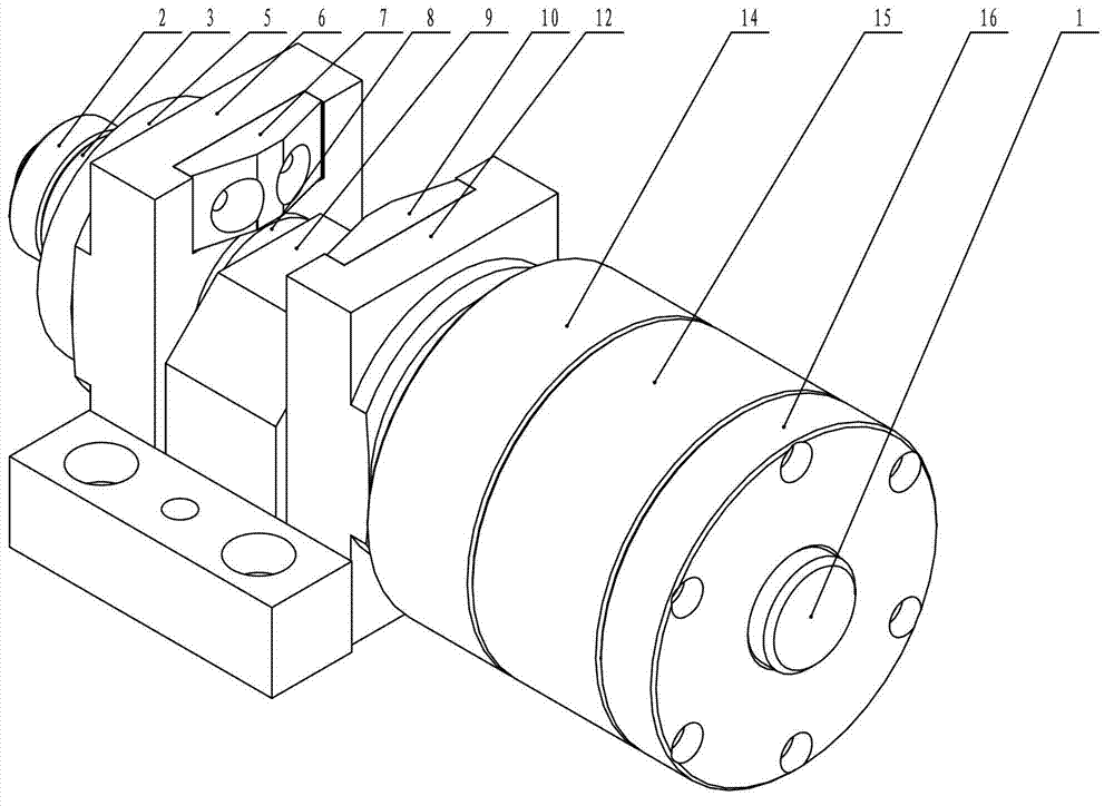 Clamping oil cylinder structure