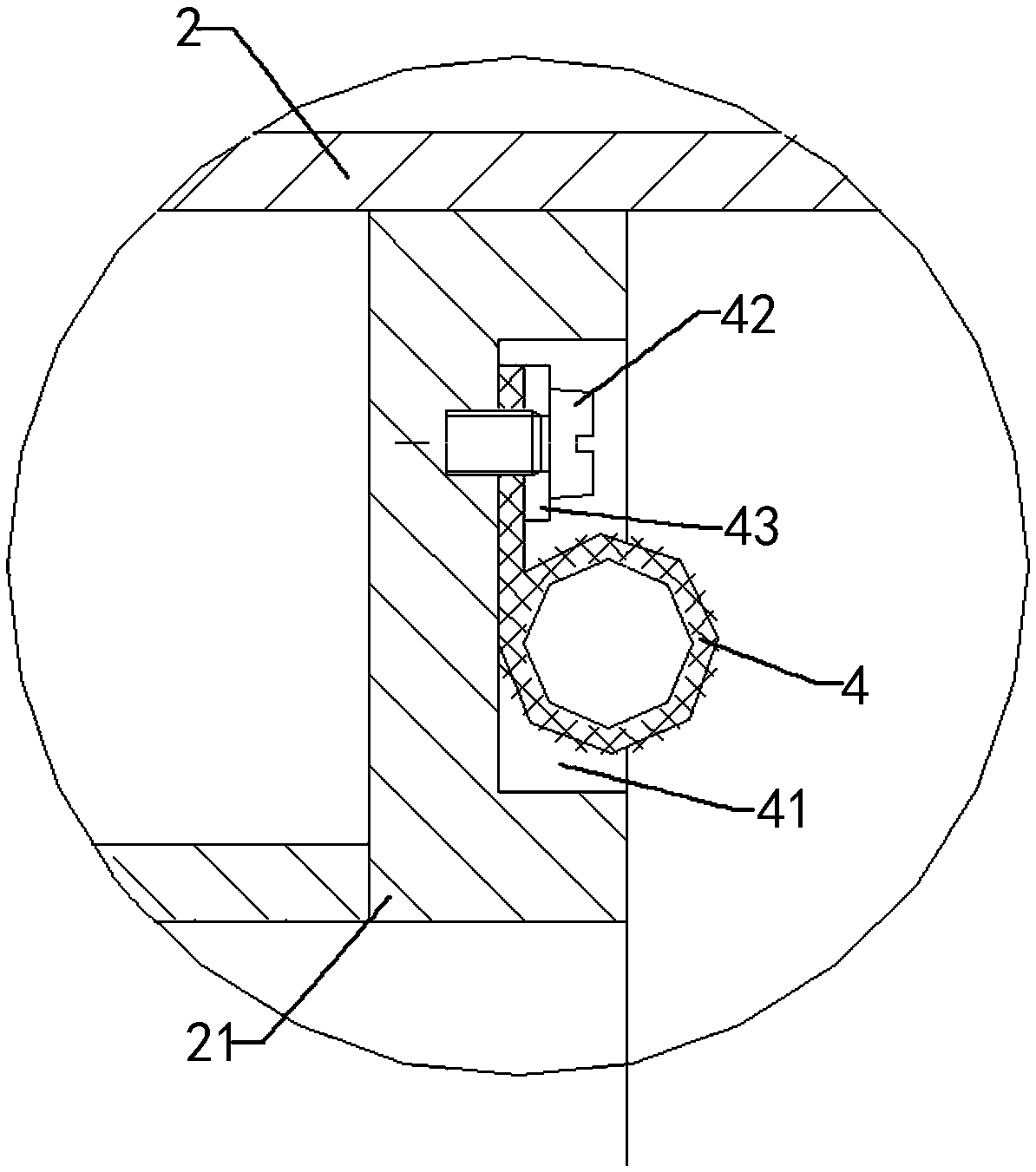Protective sealing gate valve of through-wall air pipe and sealing method of protective sealing gate valve