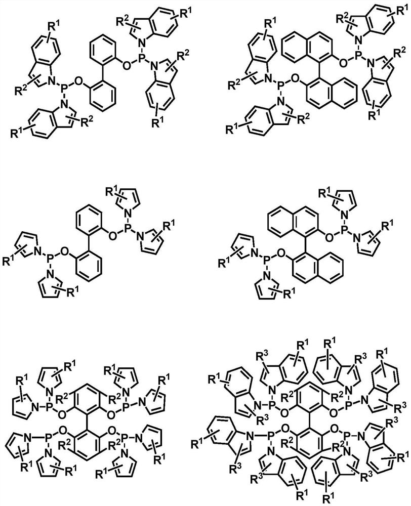 A kind of method for preparing aldehyde based on phosphonamide phosphine ligand catalyzing internal olefin