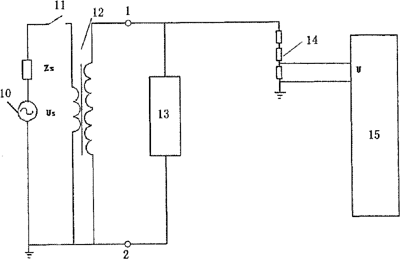 Controllable metal oxide arrester action characteristic testing device and method therefor