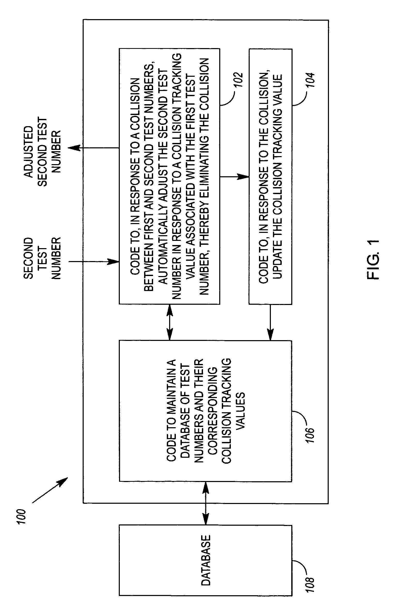 Methods and apparatus for handling test number collisions