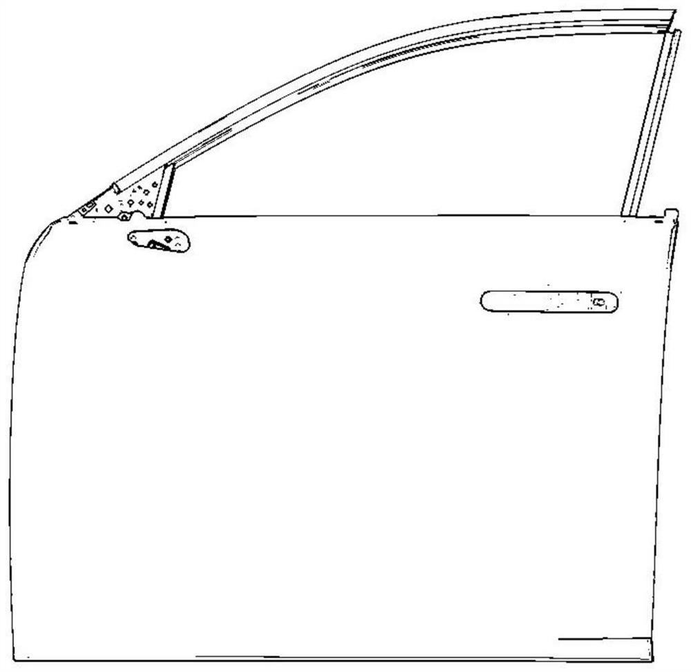 Assembly positioning system for hidden outward-opening operating handle of automobile door