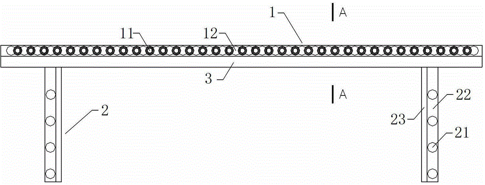 Subdepot pier-type foundation pit support structure and construction method