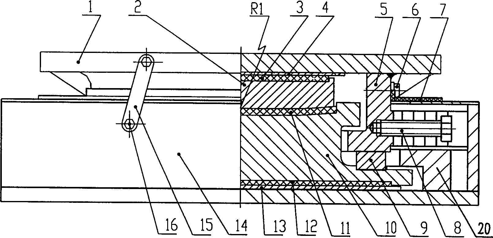 Hyperbolic shaped steel bearing for engineering structure
