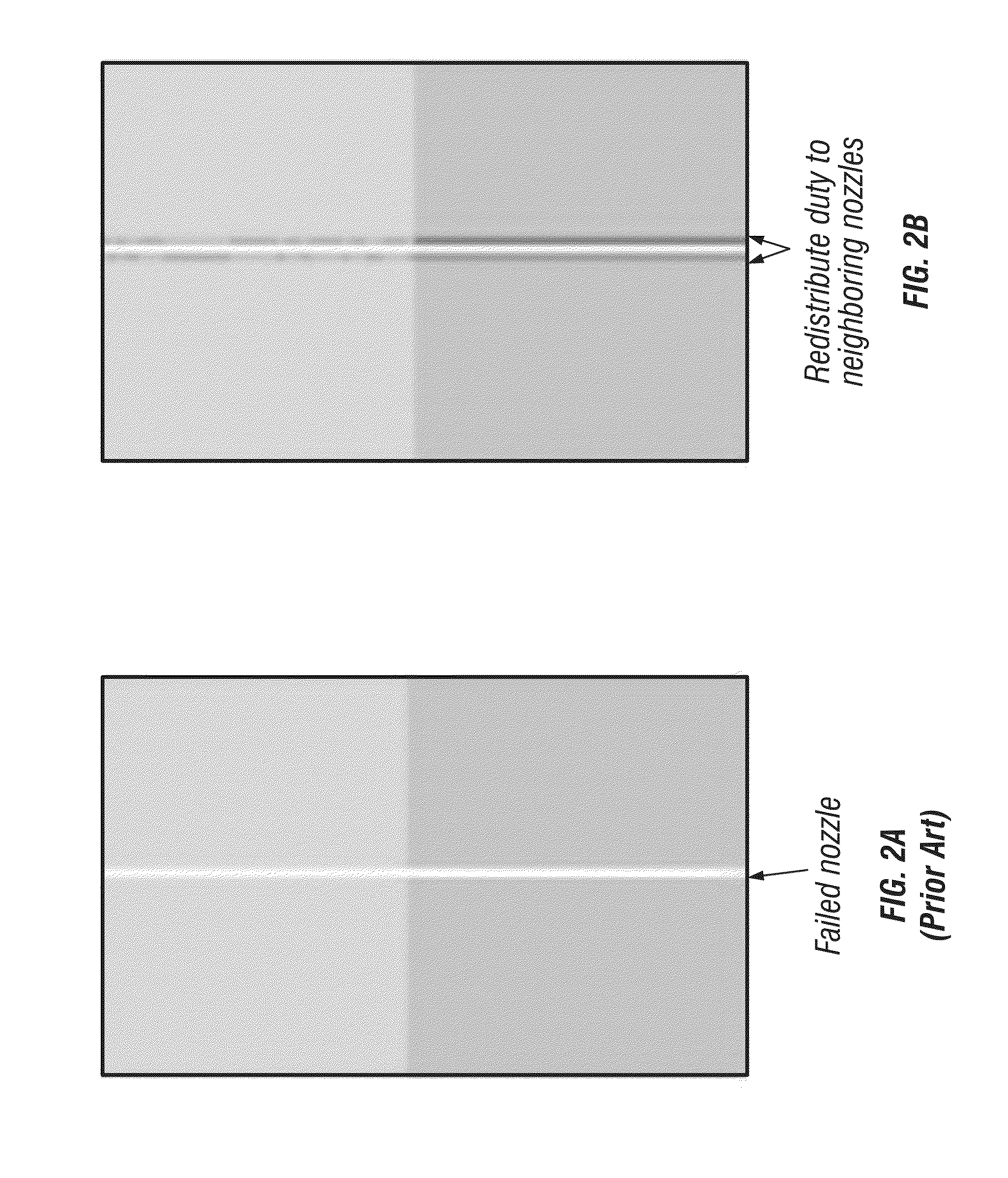 Method and apparatus for single-pass failed nozzle compensation