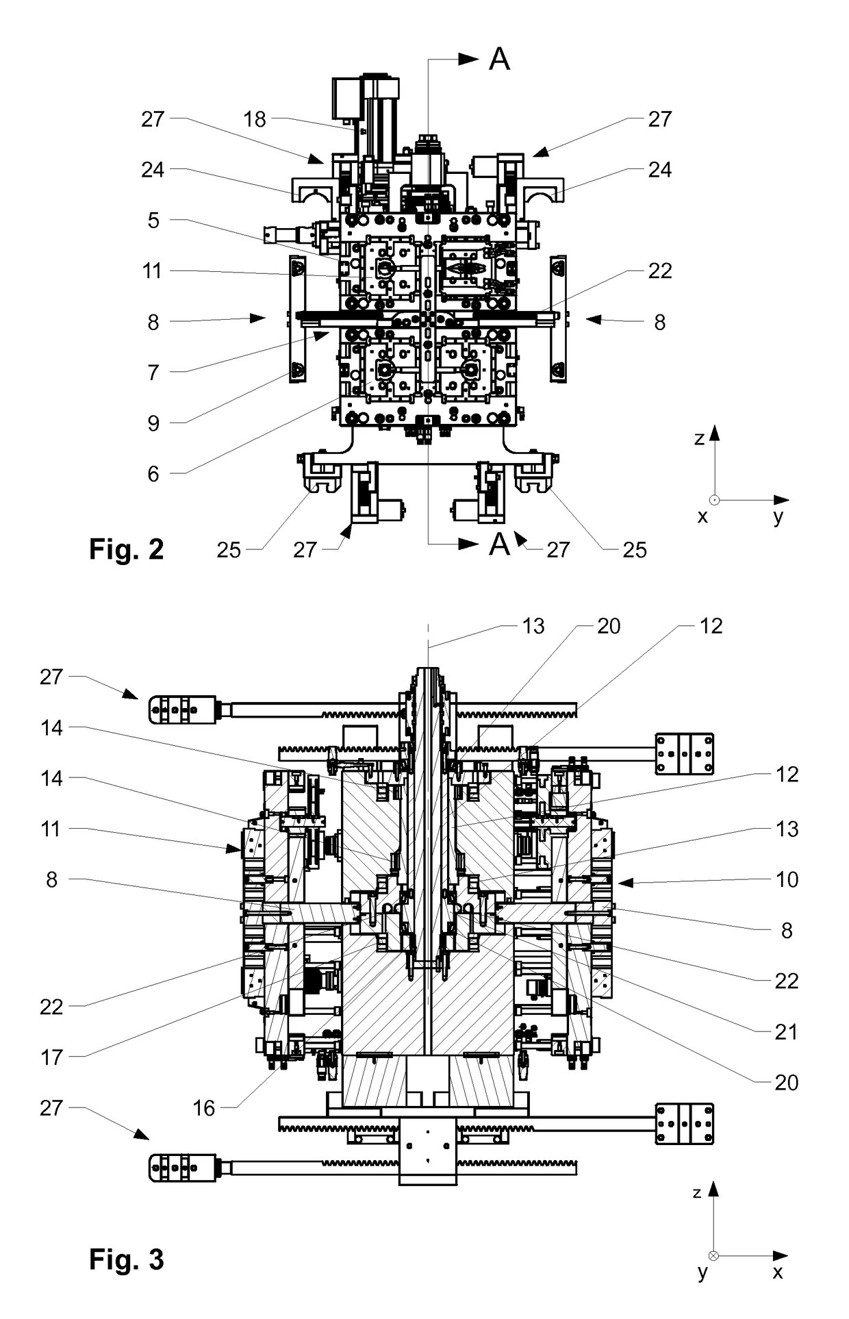 Injection moulding device