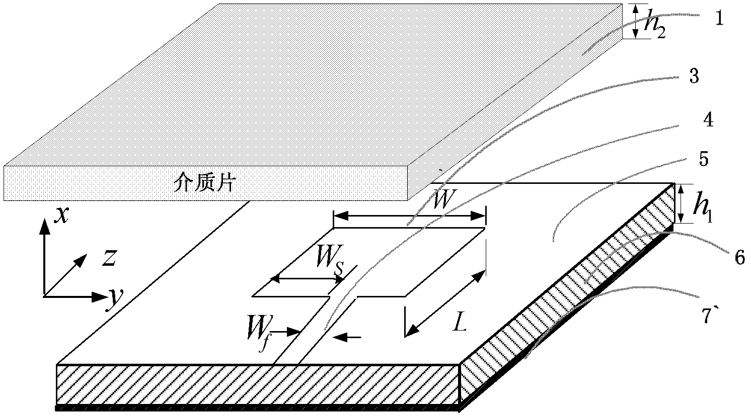 Dynamic tunable microstrip antenna used in complex radio-wave environment and tuning method thereof