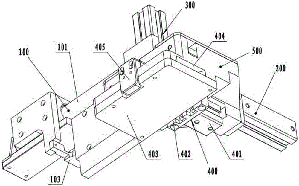 Positioning, punching and assembling device