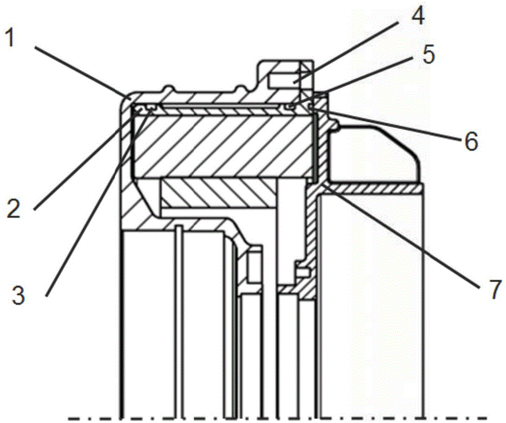 Liquid cooling type in-wheel motor and motor vehicle