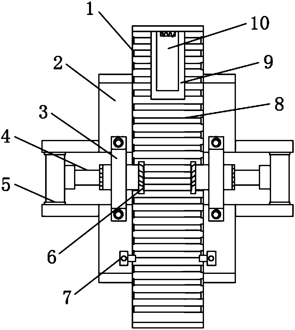 Material clamping mechanism used for groover