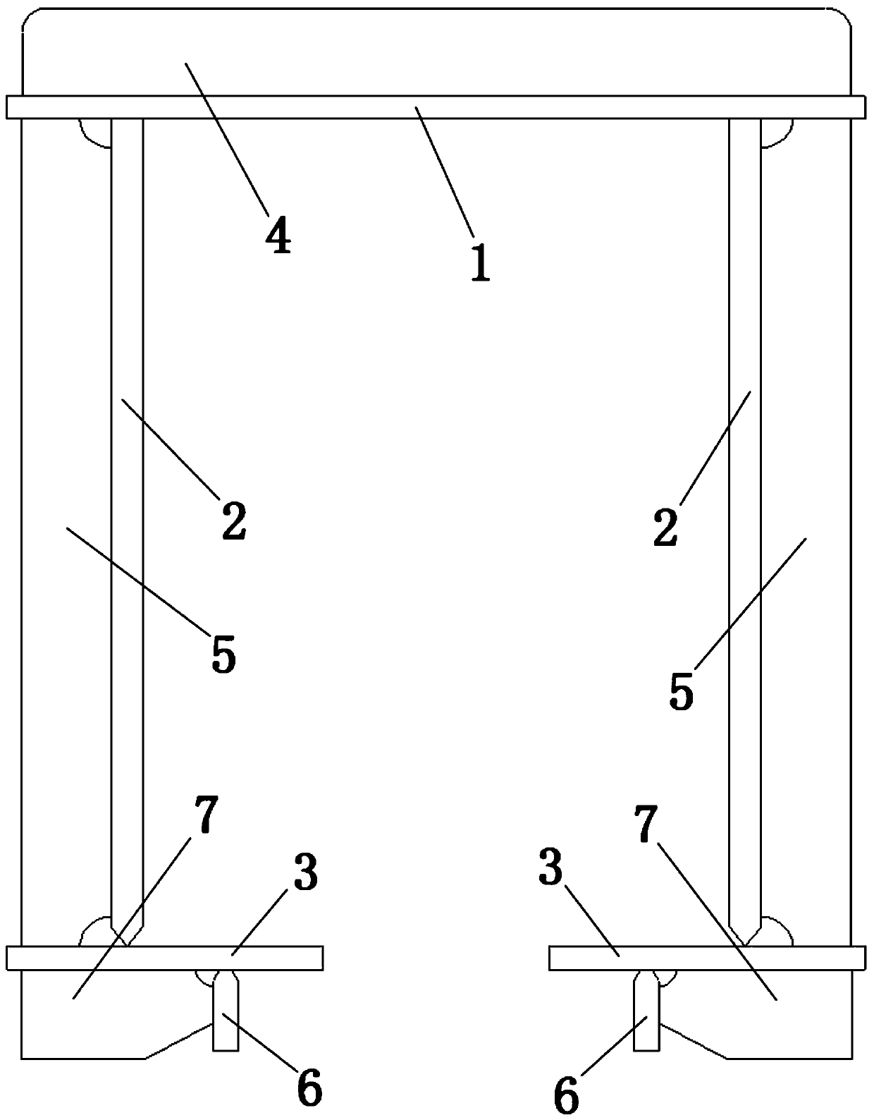 Rectangular track beam of high-speed rail and processing technology thereof