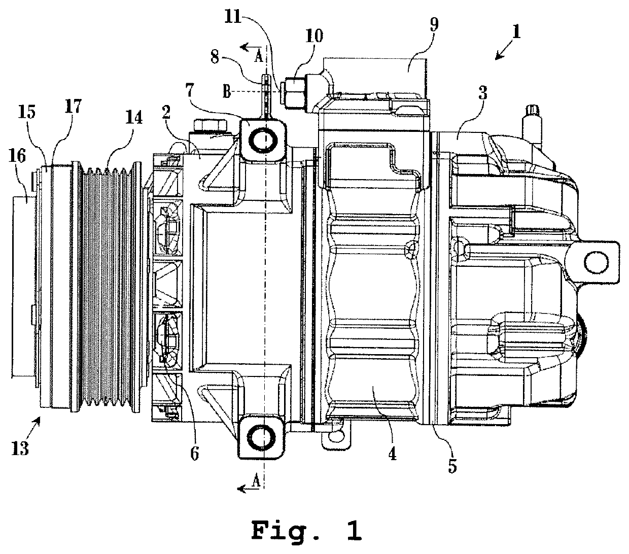 Compressor provided with safety relief valve assembly