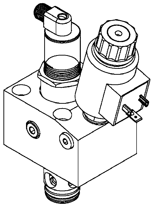Compact type digital proportional throttle cartridge valve