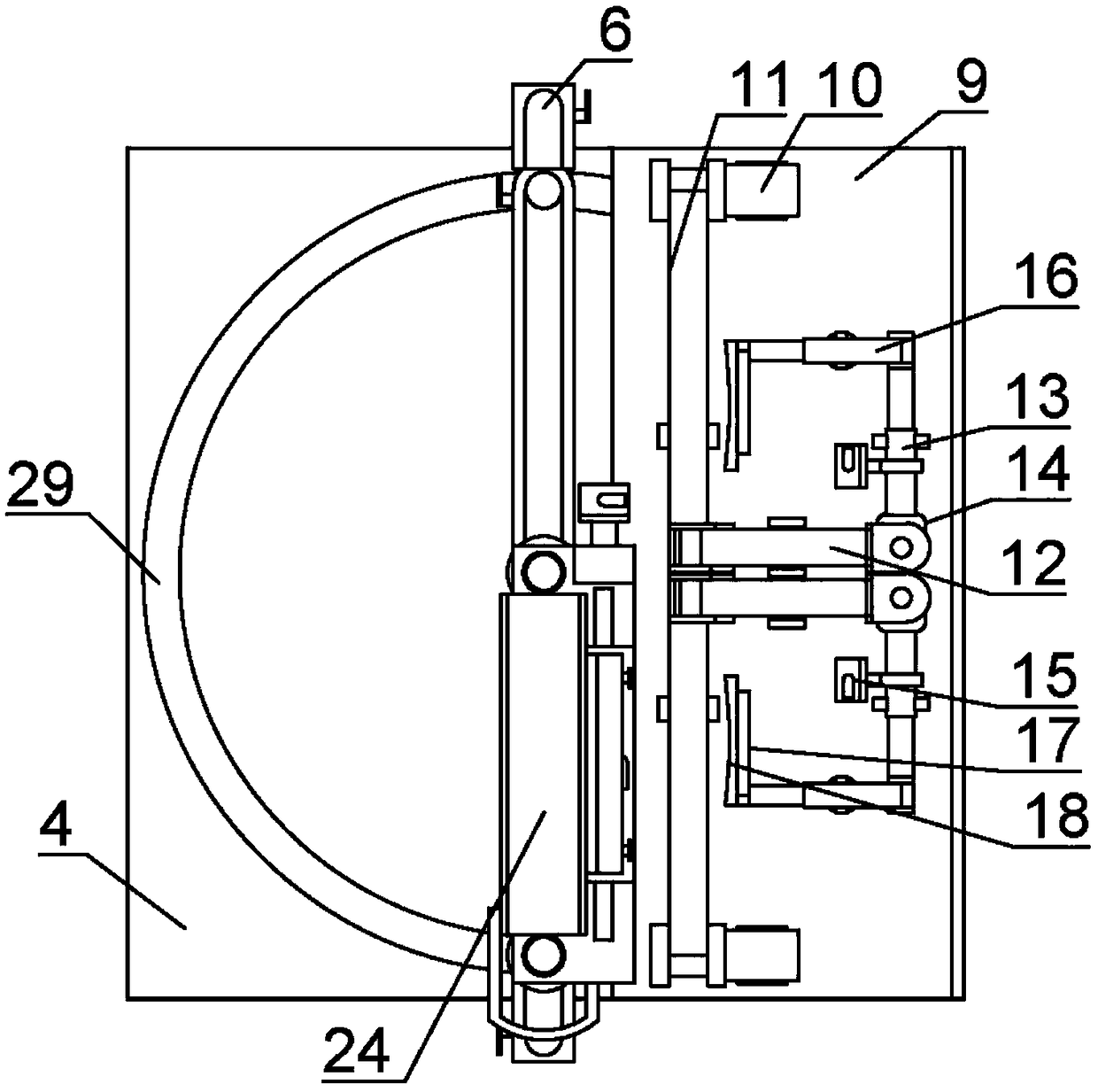 A limb fix device for kidney transplantation operation