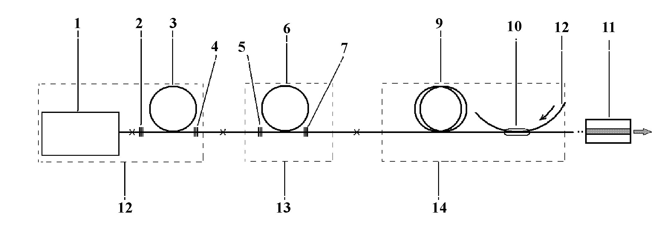 Fiber Raman yellow laser based on main oscillation power amplifier