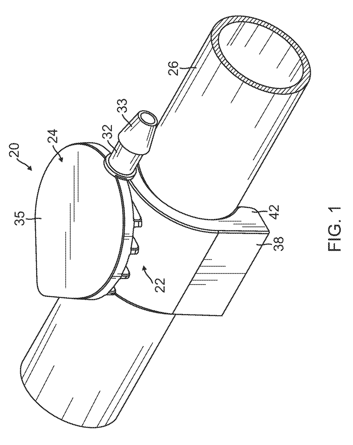 Clamp and spike for flexible conduit