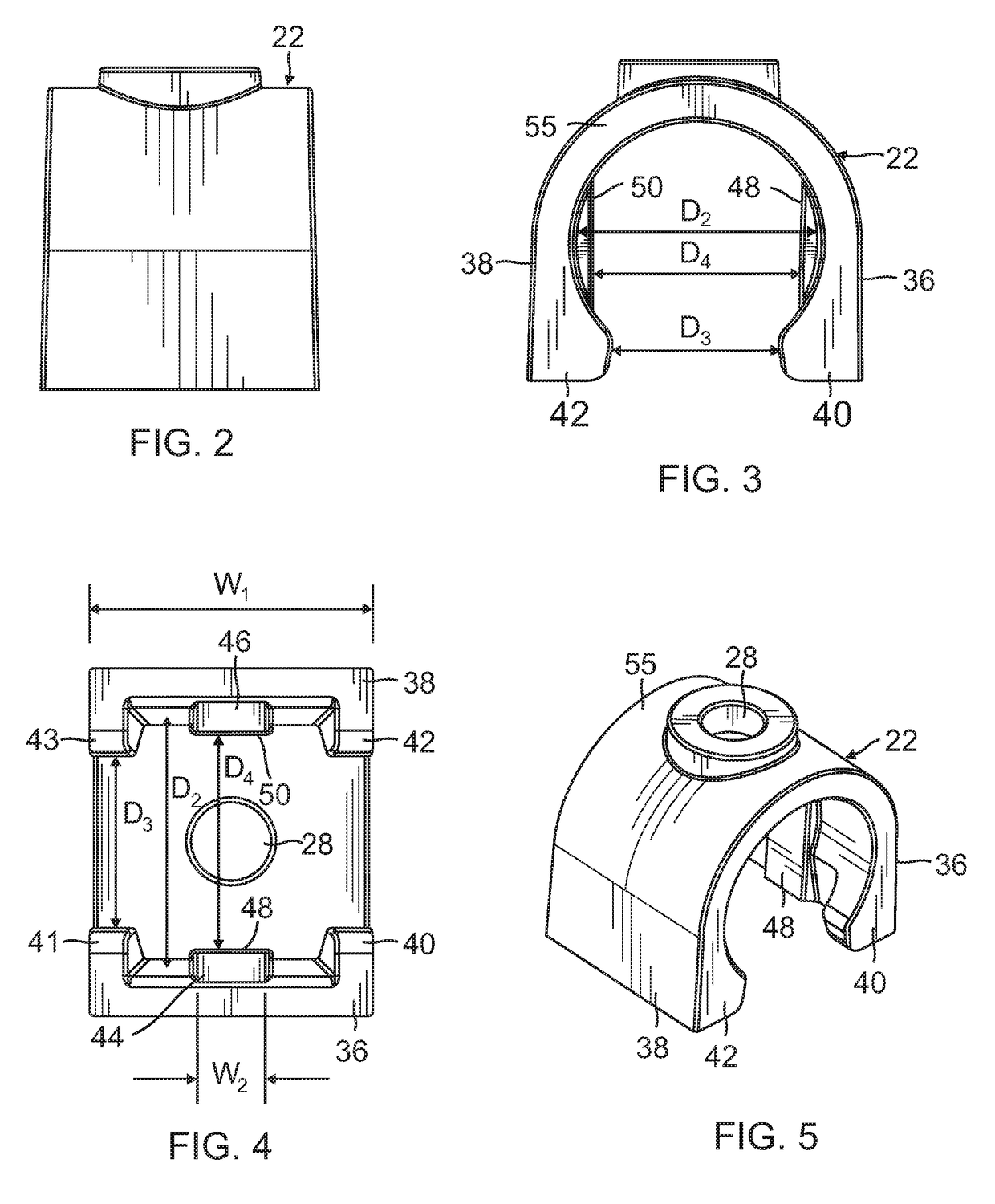 Clamp and spike for flexible conduit