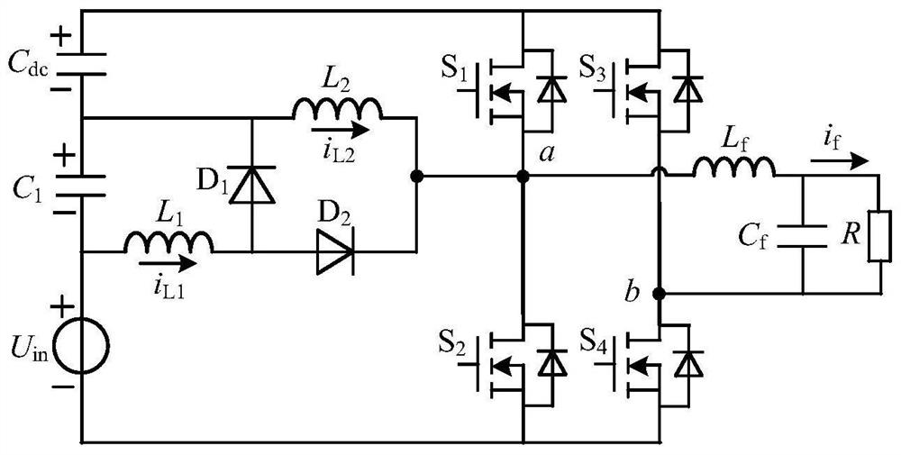 A CCM single-bridge integrated single-phase boost inverter and its control method