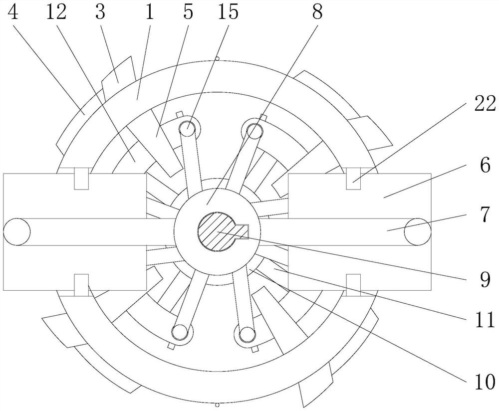 Modularized beveling cutter with adjustable truncated edge