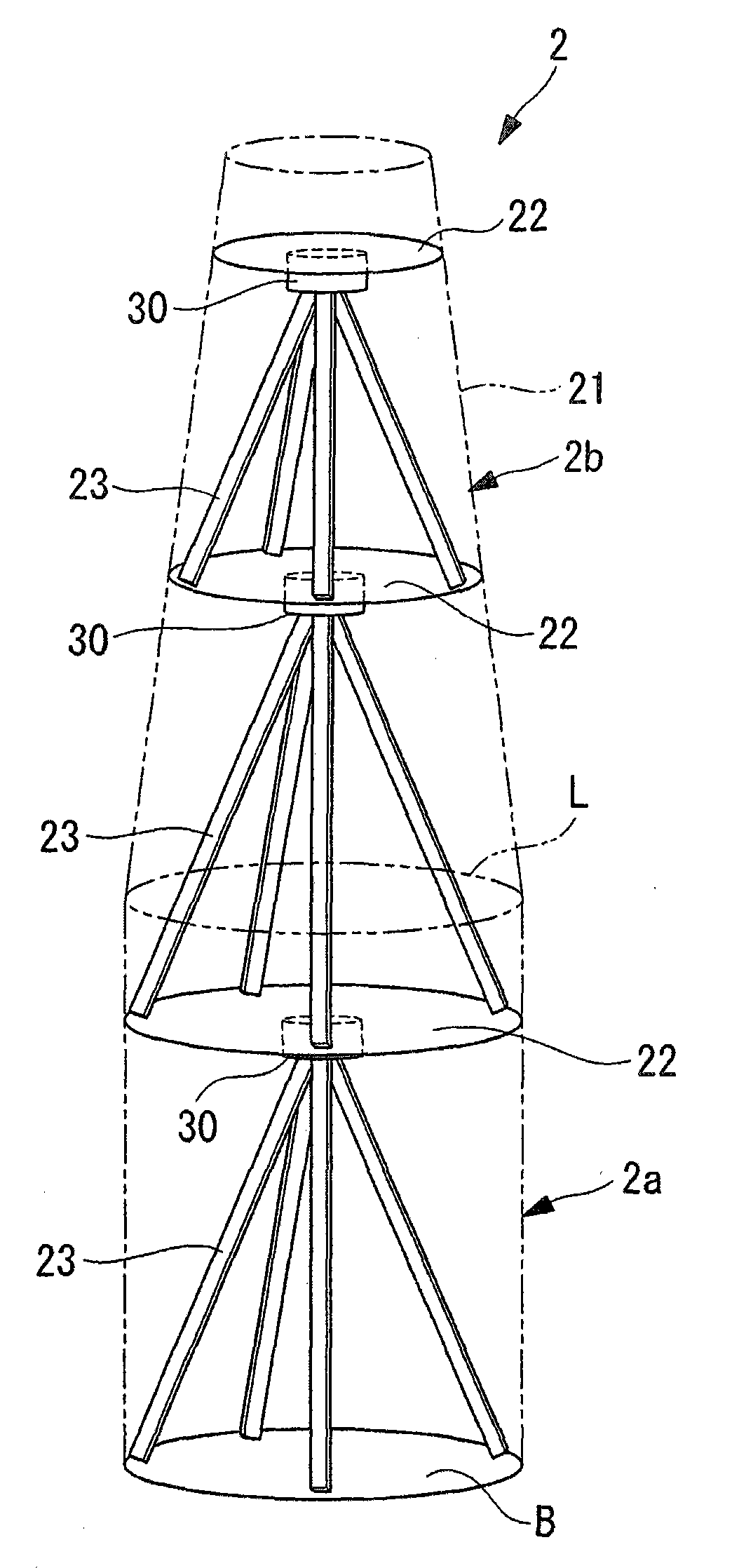 Tower for windmill and wind generation device