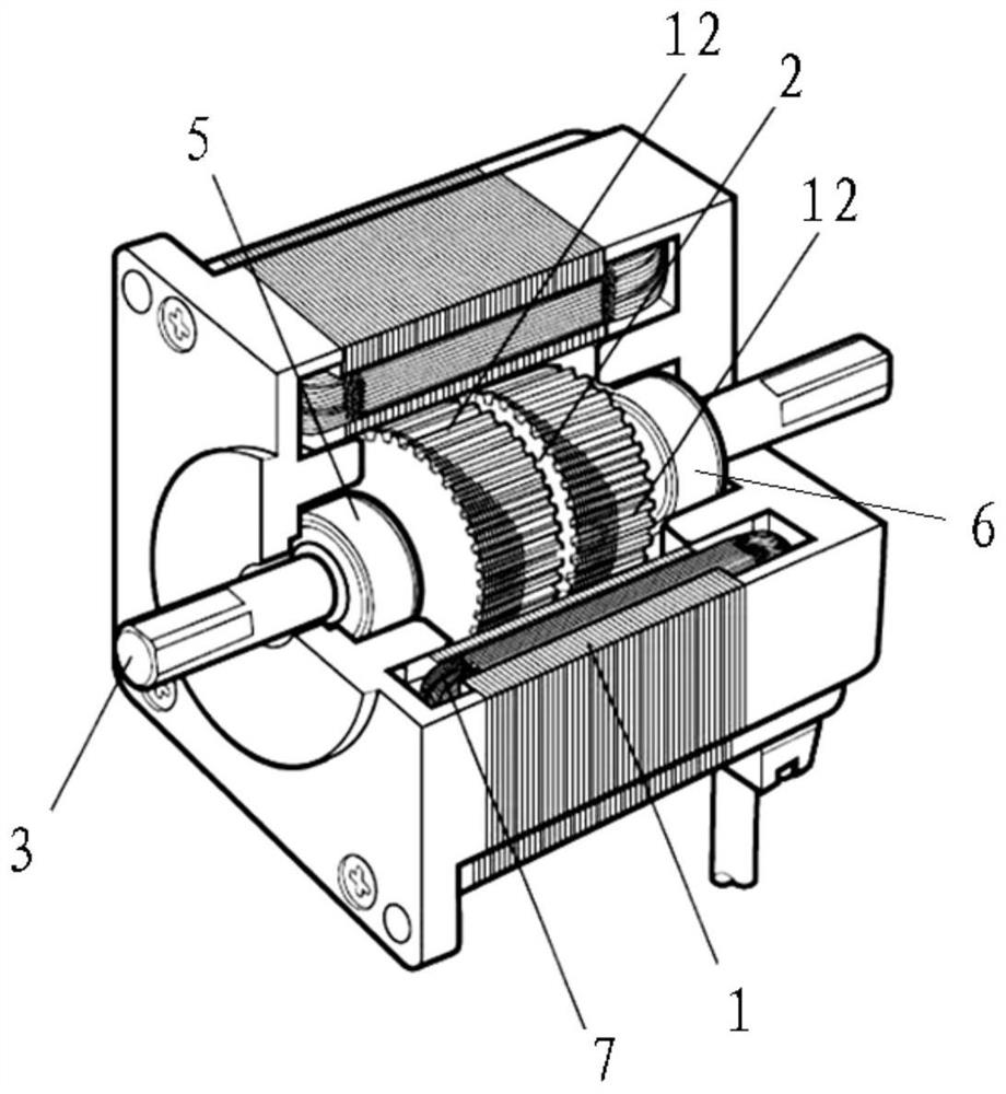 High-temperature-resistant and radiation-resistant stepping motor