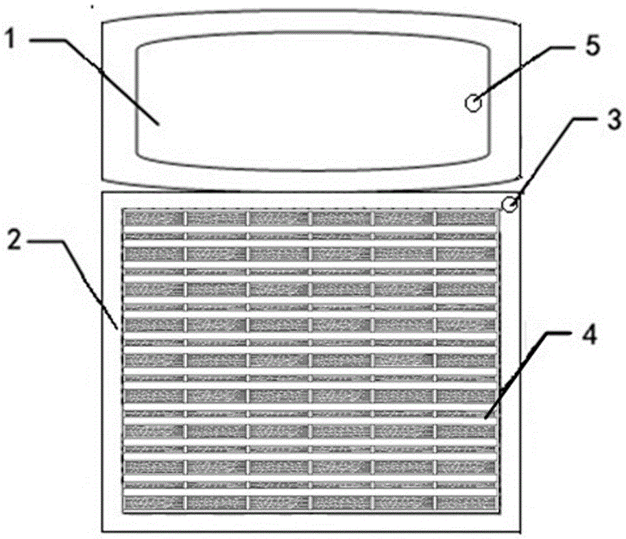 A bathroom floor drainage anti-slip structure with a bathtub