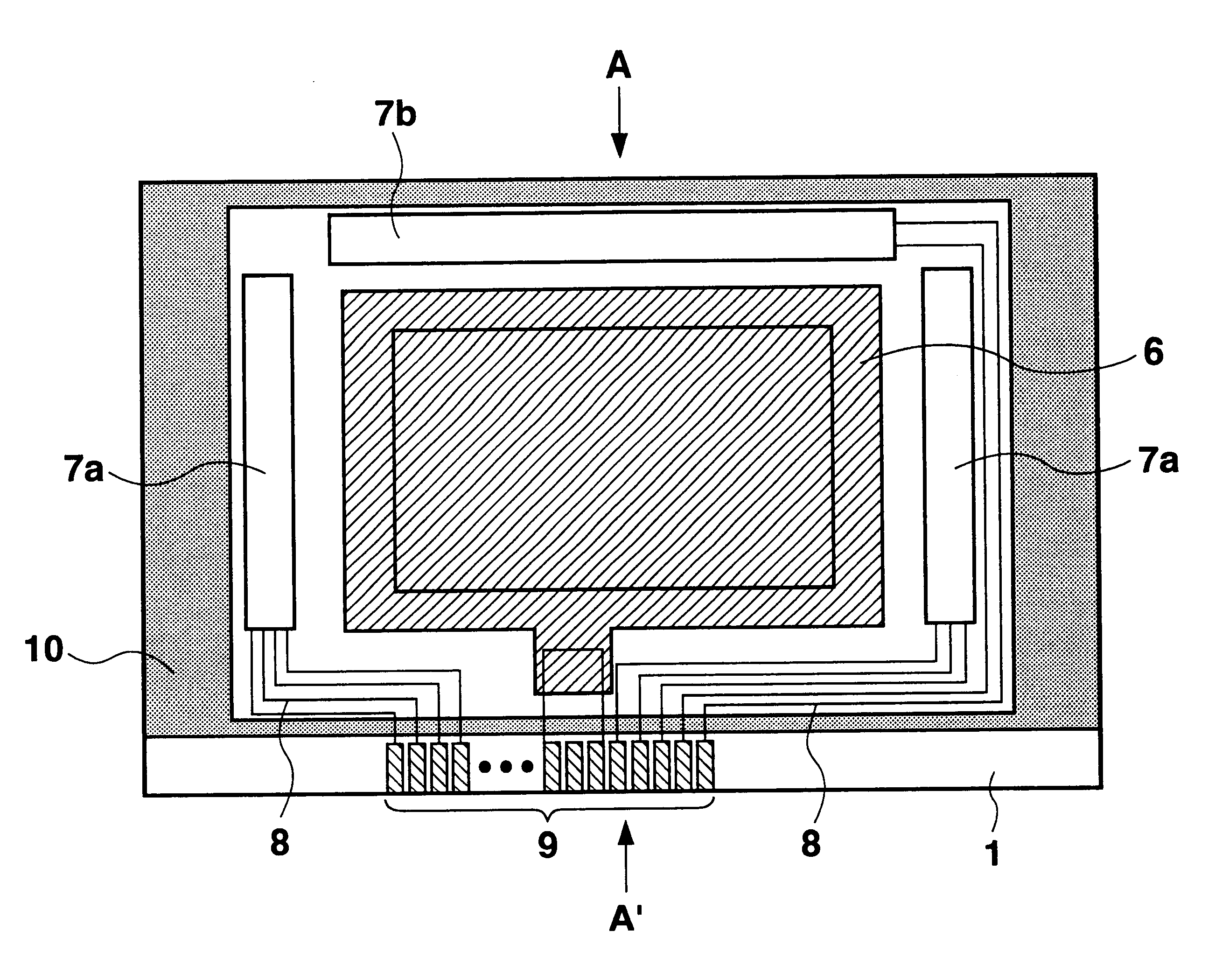 Sealing structure for display device