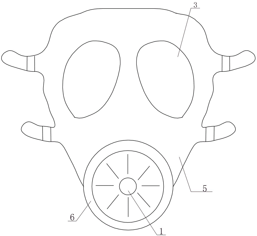 Gas mask facilitating conversation