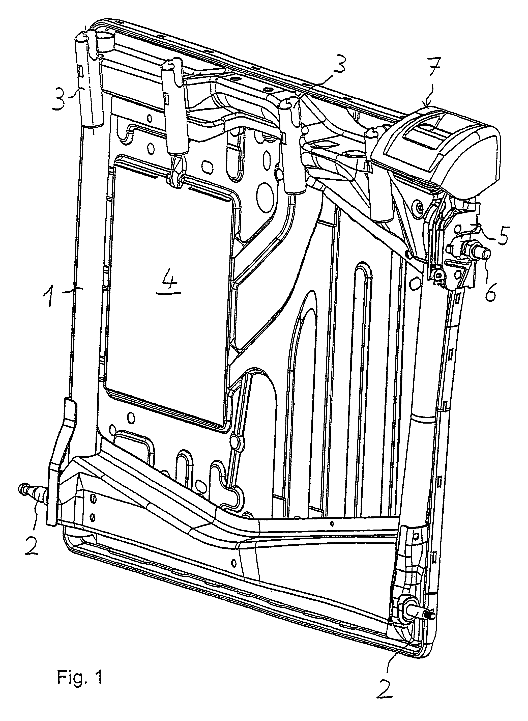 Release device for a rear seat backrest component part of a vehicle