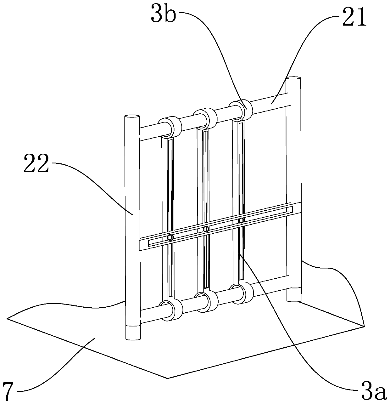 Adhesive scraping device for assisting in wallpaper mounting and adhesive scraping method