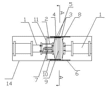 Large vertical shaft multi-section fan motor assembling method and special equipment