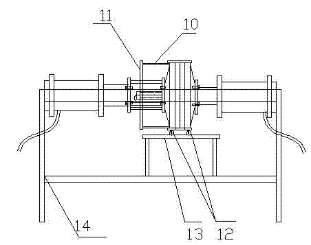 Large vertical shaft multi-section fan motor assembling method and special equipment