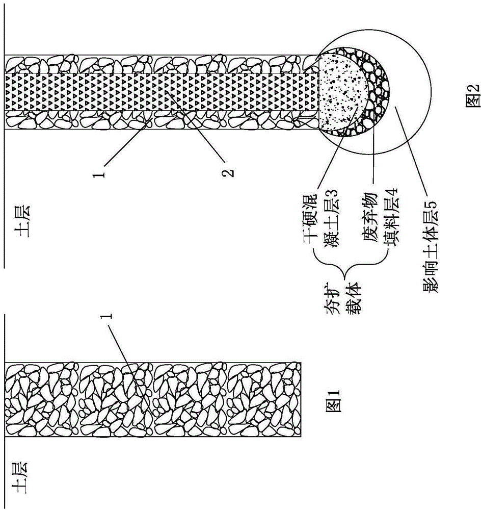 Reamed carrier and stiffness core multi-component composite pile and soft soil foundation strengthening construction method
