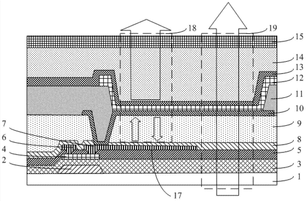 OLED (Organic Light Emitting Diode) pixel structure and OLED display device