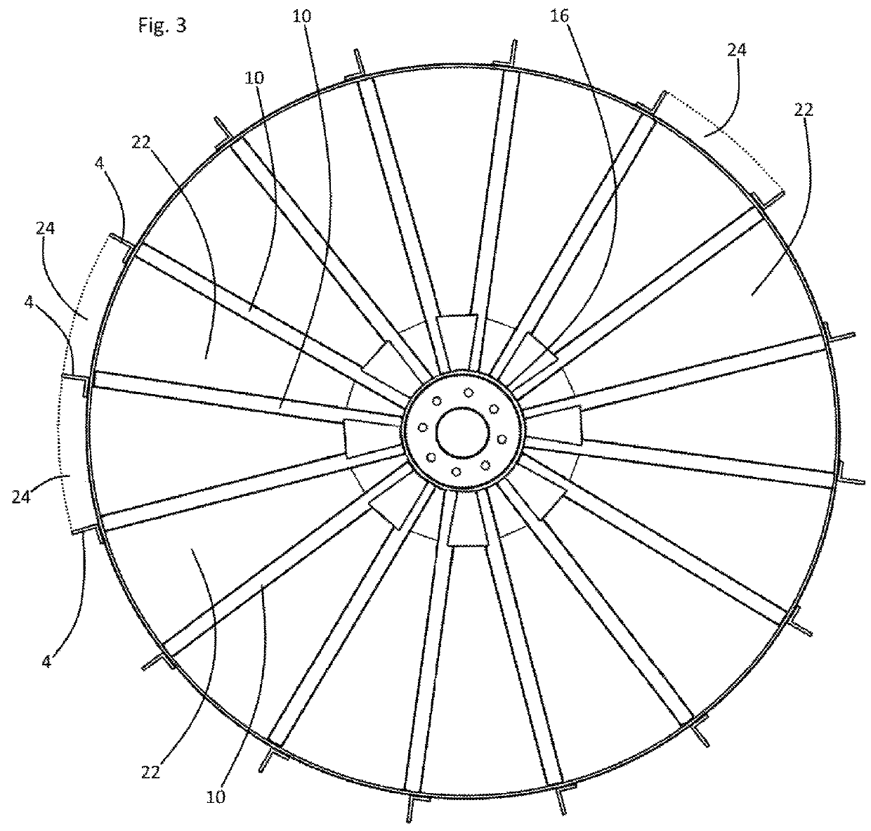 Wheel for center pivot irrigation system