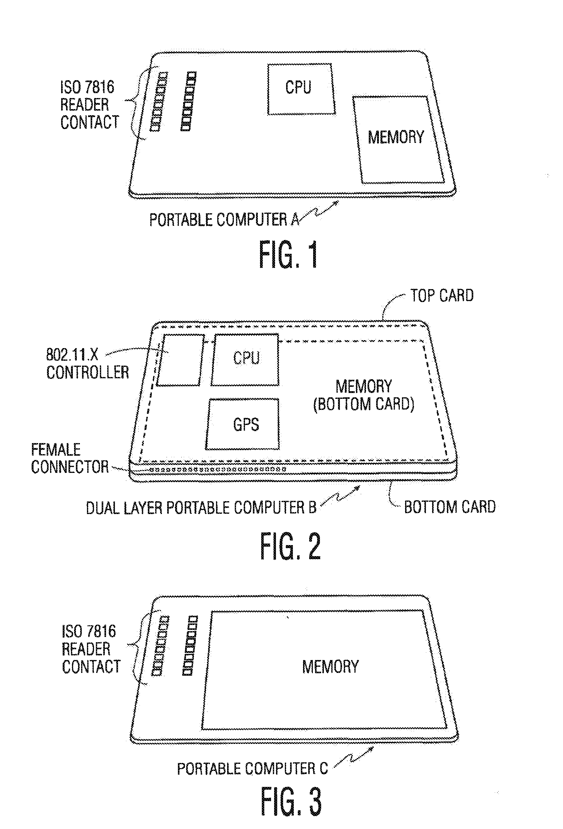 Low power, high density server and portable device for use with same
