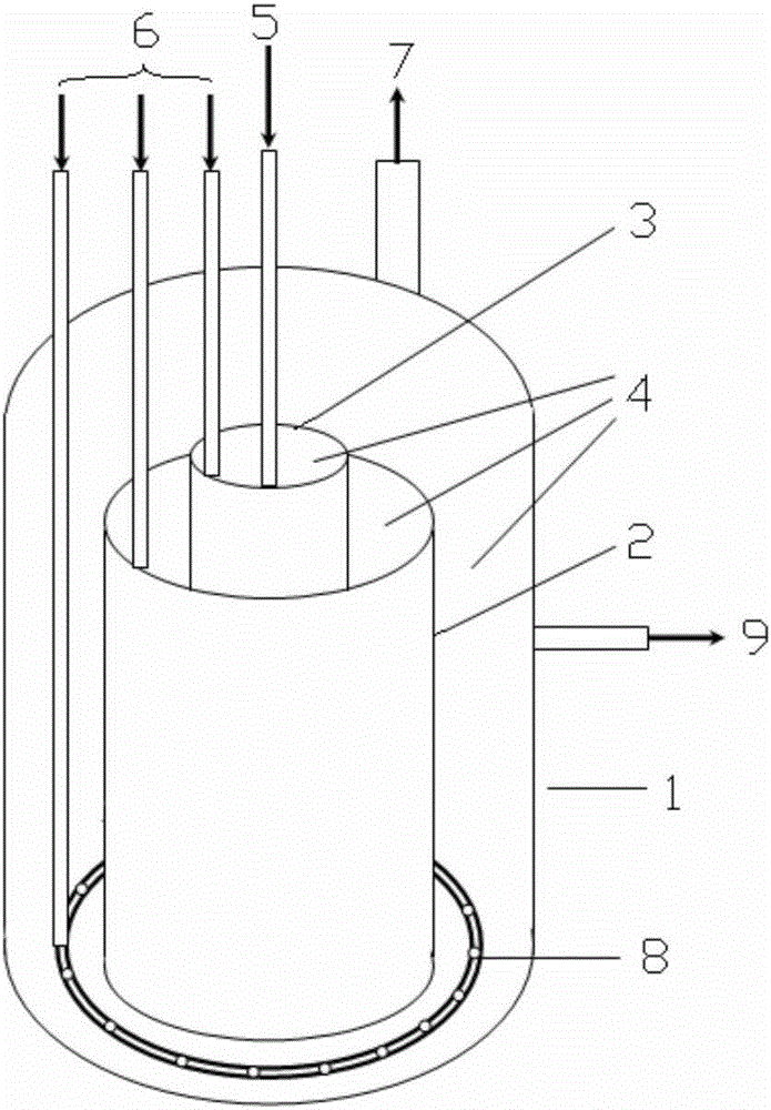 Bubble reactor with multiple layers of draft tubes and using method for bubble reactor