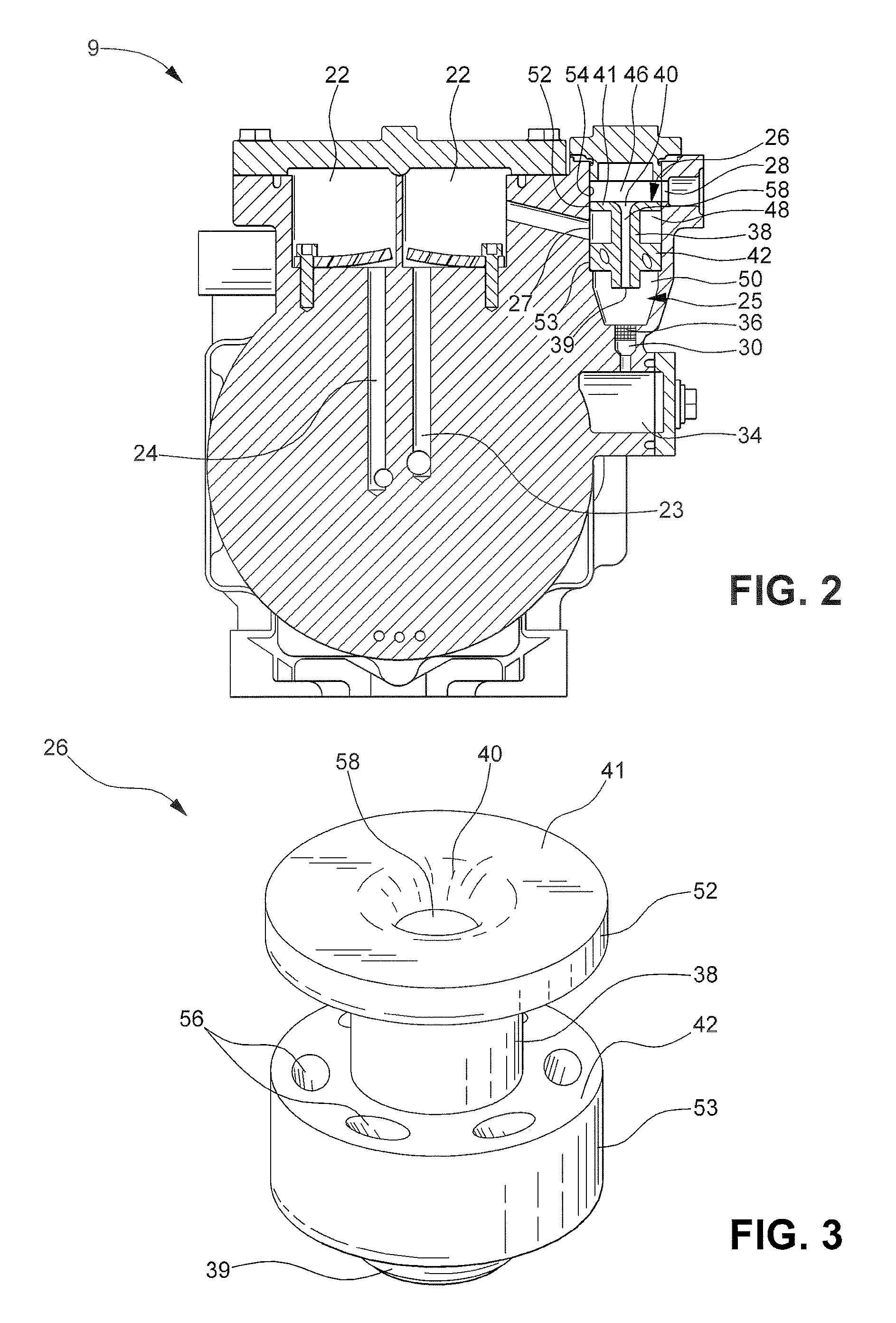 Fluid separator for a compressor