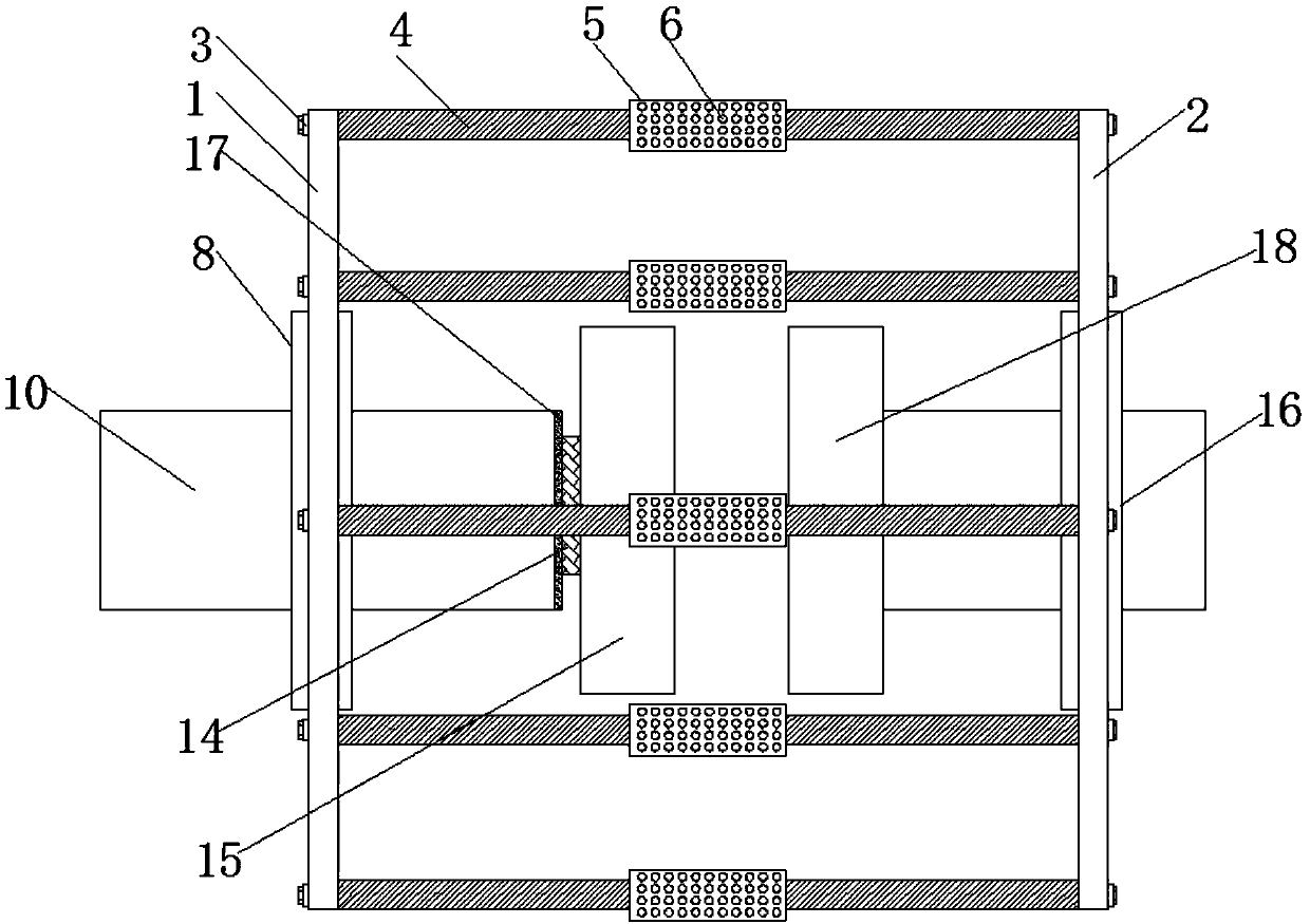 Permanent magnet transmission apparatus with high stabilization effect