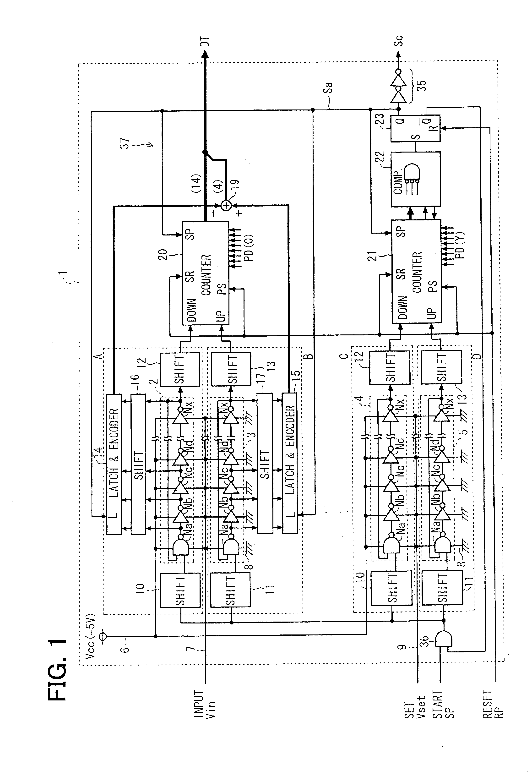 A/d converter circuit