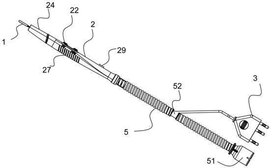 Surgical electric knife pen with replaceable electrode knife body