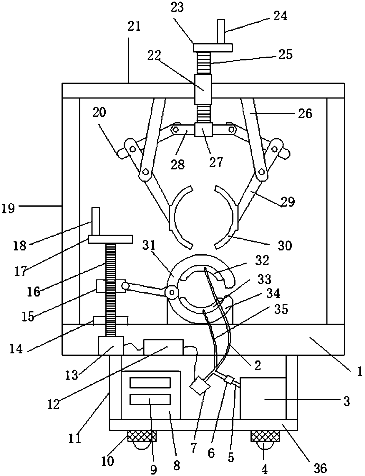 Stockbreeding veterinarian operation treatment fixing rack