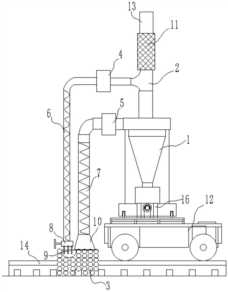 track sweeping device