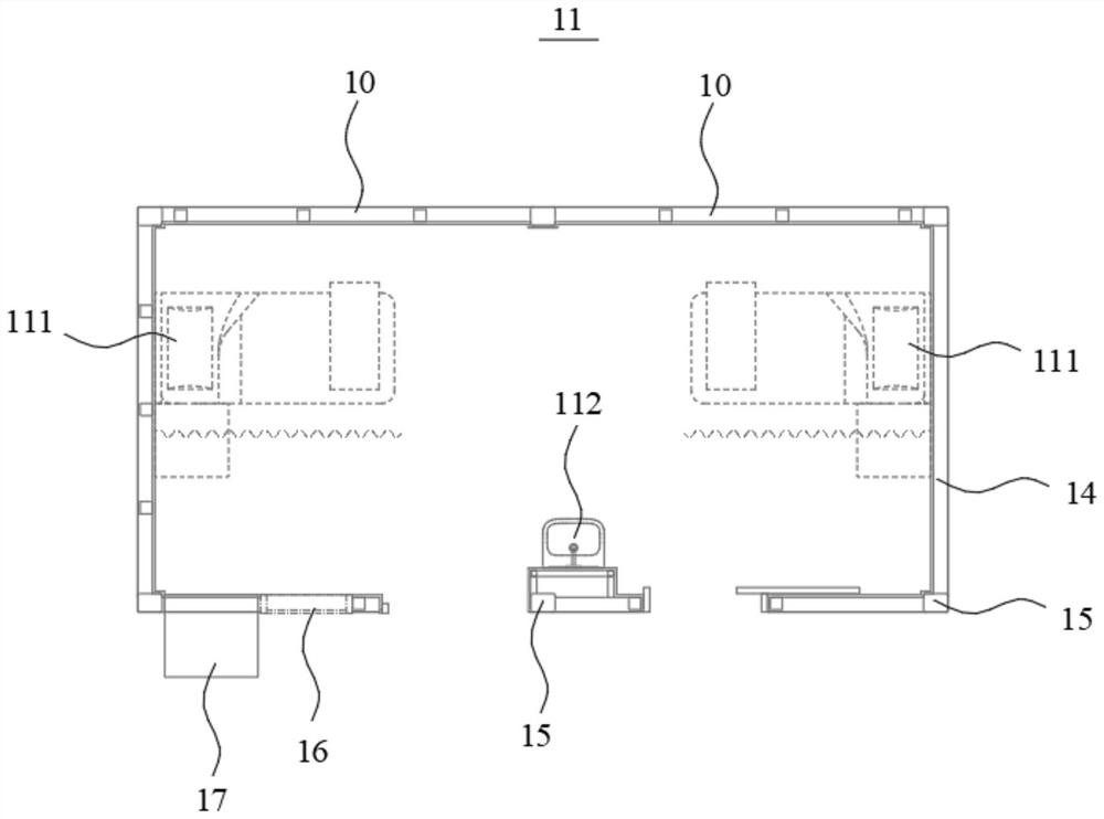 Single-channel modular integrated negative pressure isolation ward