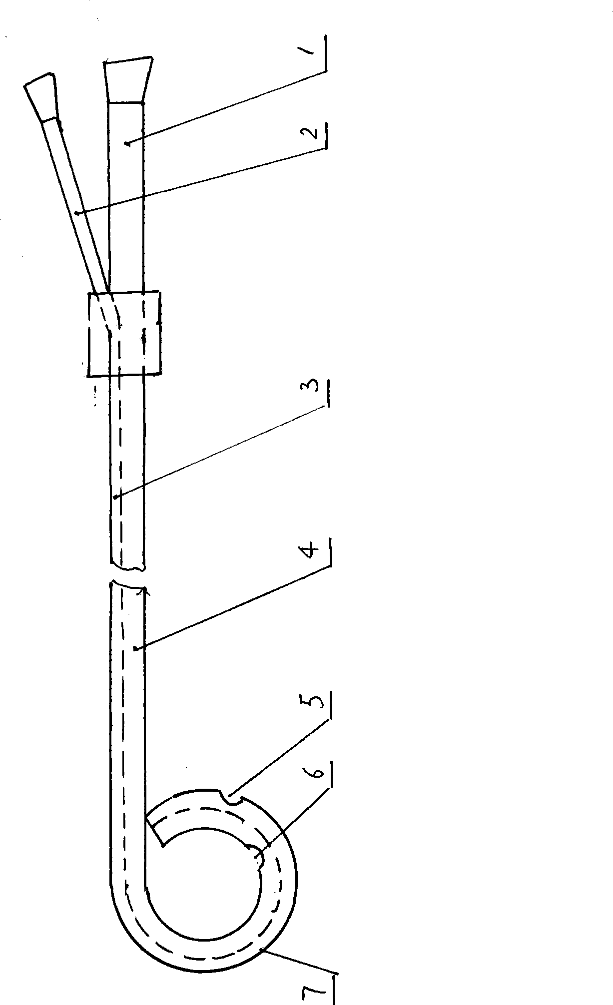 General purpose type chest cavity indwelling drainage tube