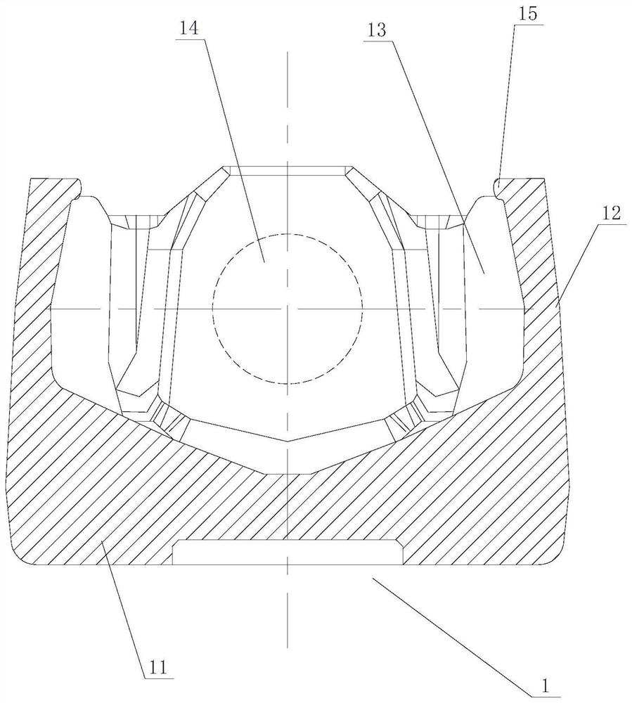 Reduced-diameter steel piston forming device and forming method