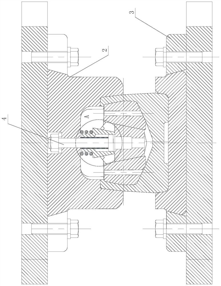 Reduced-diameter steel piston forming device and forming method