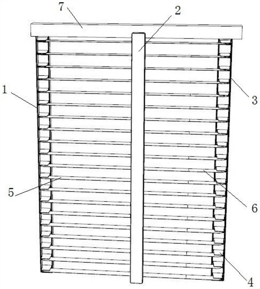 Two-section folding blinds for easy removal and cleaning