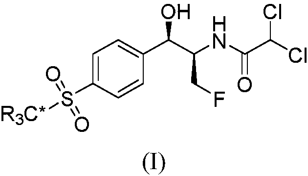 Synthetic method for stable isotope labeled florfenicol