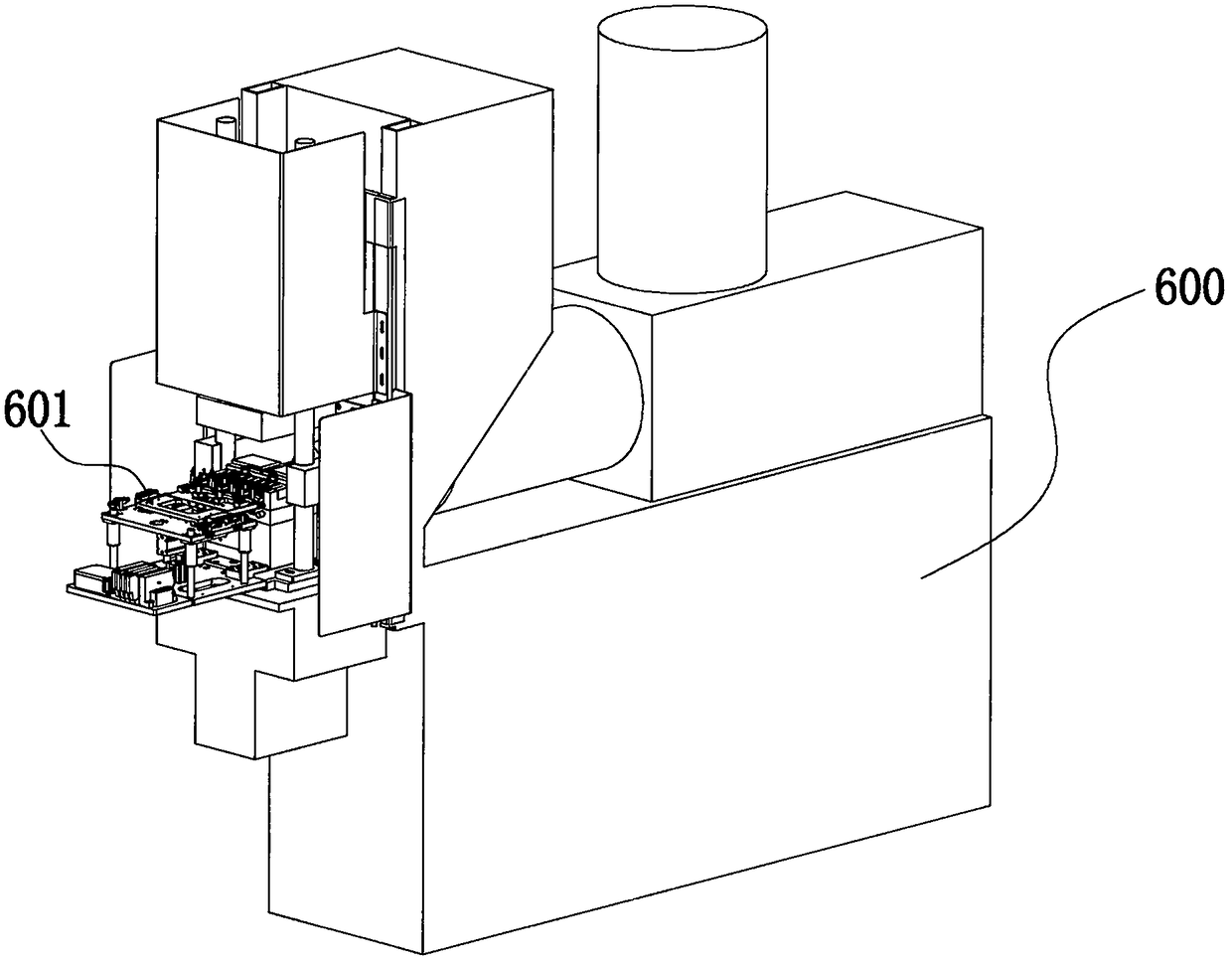 Catheter joint injection molding device